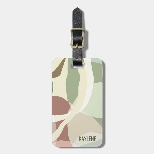 Etiqueta Para Maletas Resumen de la Tierra (Frente Vertical)