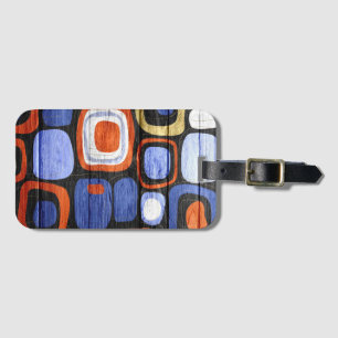 Etiqueta Para Maletas Resumen moderno Aspecto de madera Pastel