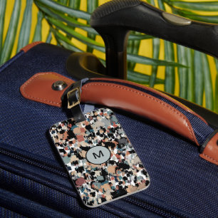 Etiqueta Para Maletas Resumen Mottled Camo