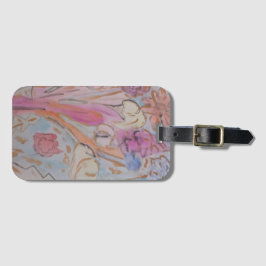 Etiqueta Para Maletas Resumen Pastel Floral