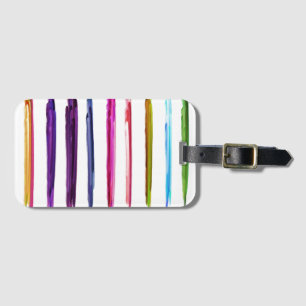 Etiqueta Para Maletas Resumen Pintura Colorida Pintura Pintura Pincel