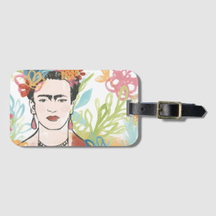 Etiqueta Para Maletas Retrato de Frida Kahlo