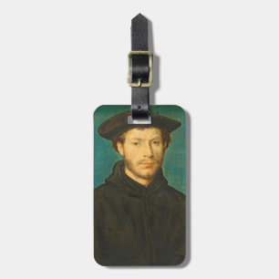 Etiqueta Para Maletas Retrato de un hombre, C. 1536 - 40 (aceite en la