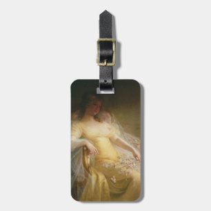 Etiqueta Para Maletas Retrato de una mujer (aceite en lona)