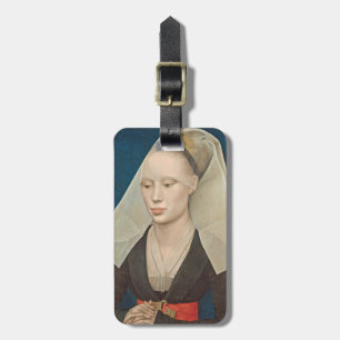 Etiqueta Para Maletas Retrato de una señora, c.1460 (aceite en el panel)