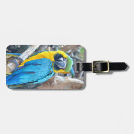 Etiqueta Para Maletas Retrato del loro