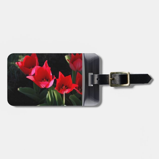 Etiqueta Para Maletas Retrato del tulipán (Frente Horizontal)