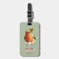 Retrato lindo el | de la acuarela del pájaro del