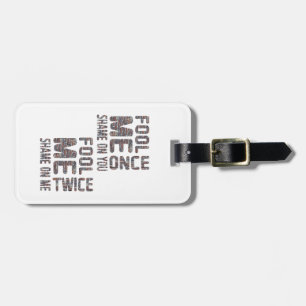 Etiqueta Para Maletas Retro de cosecha blanca y negra de la bandera de l