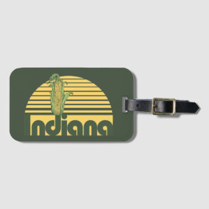 Etiqueta Para Maletas Retro Indiana
