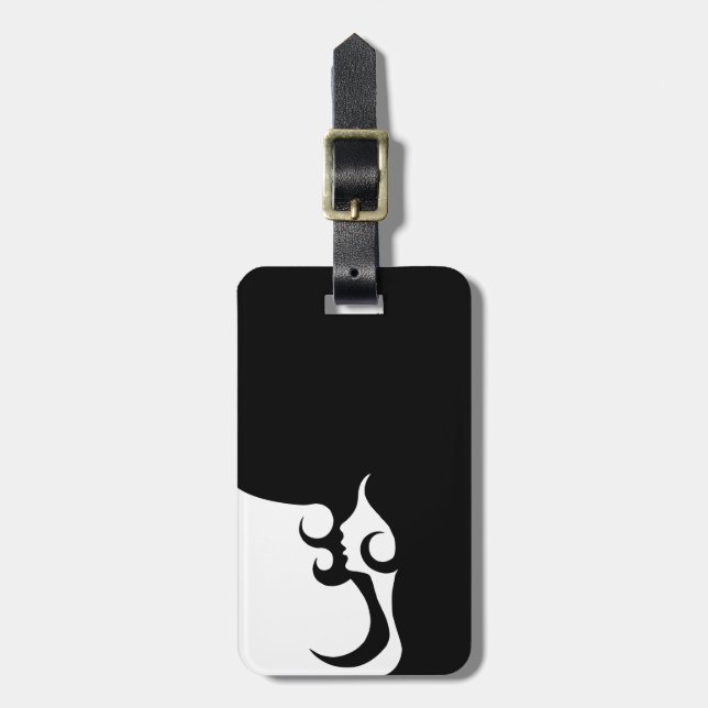 Etiqueta Para Maletas Retro Mod Woman (Frente Vertical)