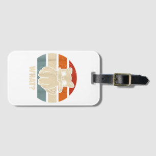 Etiqueta Para Maletas Retro Qué Gato Cuchillo Maullido Gatito Gatos Dive