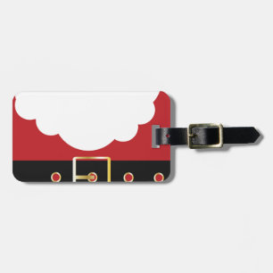 Etiqueta Para Maletas retro santa claus