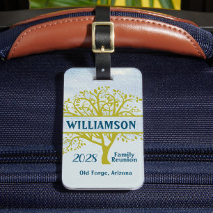 Etiqueta Para Maletas Reunión familiar personalizado Keepsake Genealogía