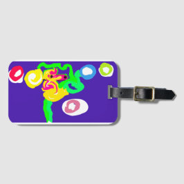 Etiqueta Para Maletas Rey del arte del caballito de mar 