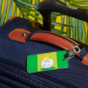 Etiqueta Para Maletas Rey Divertido del Golf Bola de Golf