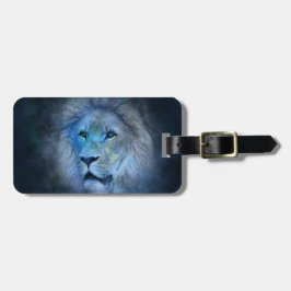 Etiqueta Para Maletas Rey Luggage Tag del león con la correa de cuero