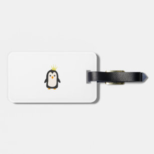 Etiqueta Para Maletas Rey pingüino
