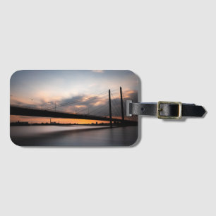 Etiqueta Para Maletas Rheinkinebrücke Dusseldorf, Alemania