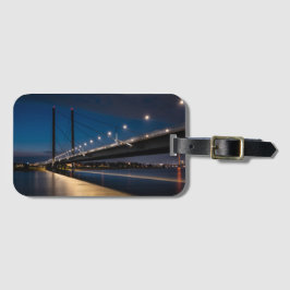 Etiqueta Para Maletas Rheinkinebrücke Dusseldorf, Alemania