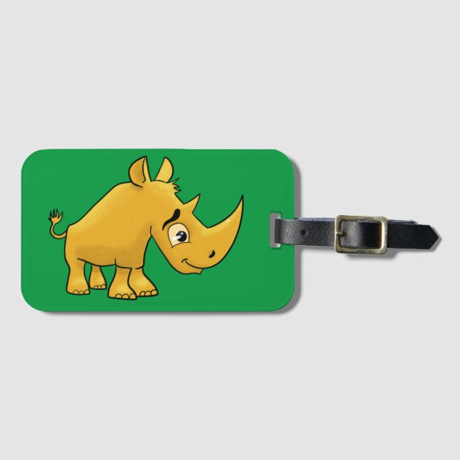 Etiqueta Para Maletas Rhinoceros (Anverso horizontal)