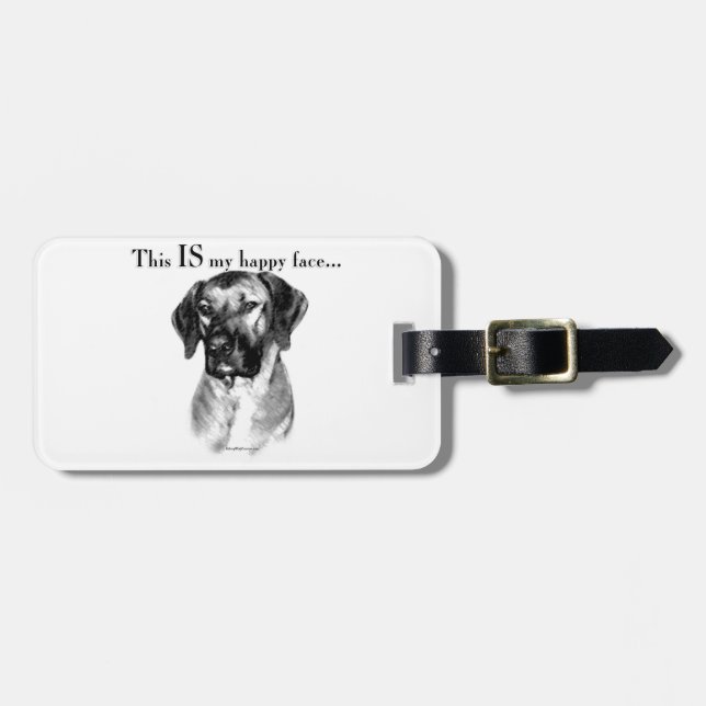 Etiqueta Para Maletas Ridgeback Rhodesian (Frente Horizontal)