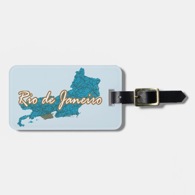 Etiqueta Para Maletas Río de Janeiro (Frente Horizontal)