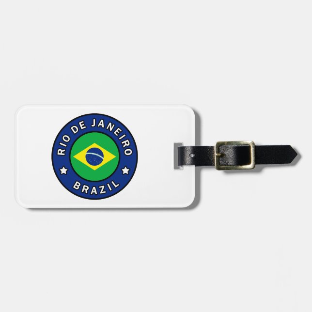 Etiqueta Para Maletas Río de Janeiro Brasil (Frente Horizontal)