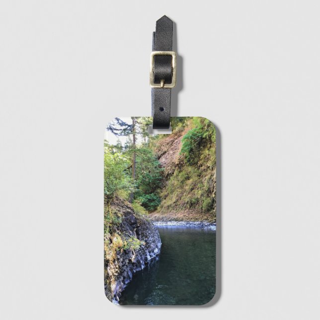 Etiqueta Para Maletas Río Molalla, OR (Anverso vertical)