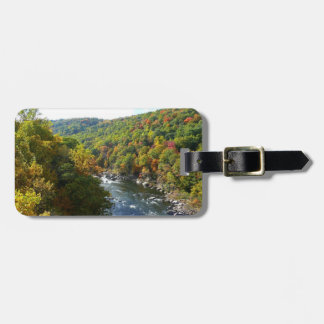 Etiqueta Para Maletas Río Ohiopyle en otoño II en Pensilvania