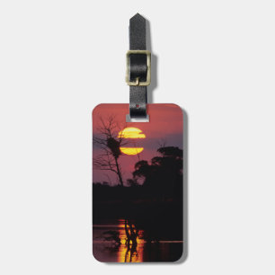 Etiqueta Para Maletas Río Sabi al atardecer, Parque Nacional Kruger