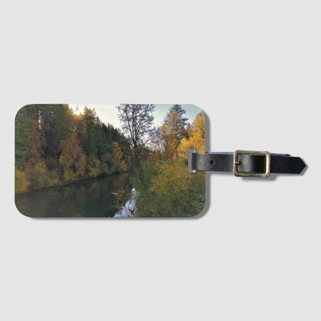 Etiqueta Para Maletas Río Tualatin, OR (Anverso horizontal)
