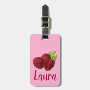 Etiqueta Para Maletas Ripe Raspberry Rojo Raspberries Berry Fruth Print