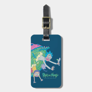 Etiqueta Para Maletas RIQUEZA Y MORTY™  Abandonar el portal infectado