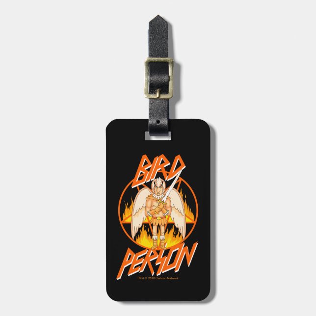 Etiqueta Para Maletas RIQUEZA Y MORTY™| Aves Pentagram (Frente Vertical)