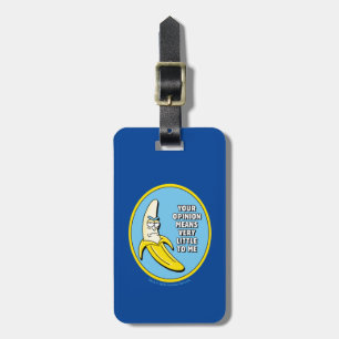 Etiqueta Para Maletas RIQUEZA Y MORTY™ Banana Rick Badge