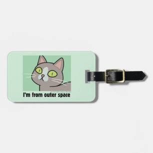 Etiqueta Para Maletas RIQUEZA Y MORTY™ Soy del espacio exterior