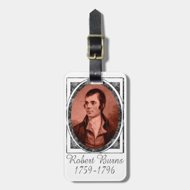 Etiqueta Para Maletas Robert Burns (Frente Vertical)