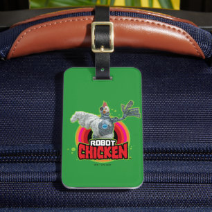 Etiqueta Para Maletas Robot Chicken Character Logo