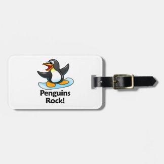 Etiqueta Para Maletas ¡Roca de los pingüinos!