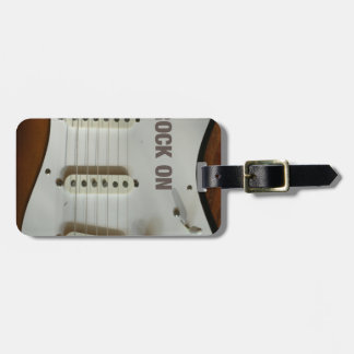 Etiqueta Para Maletas Roca en la guitarra eléctrica