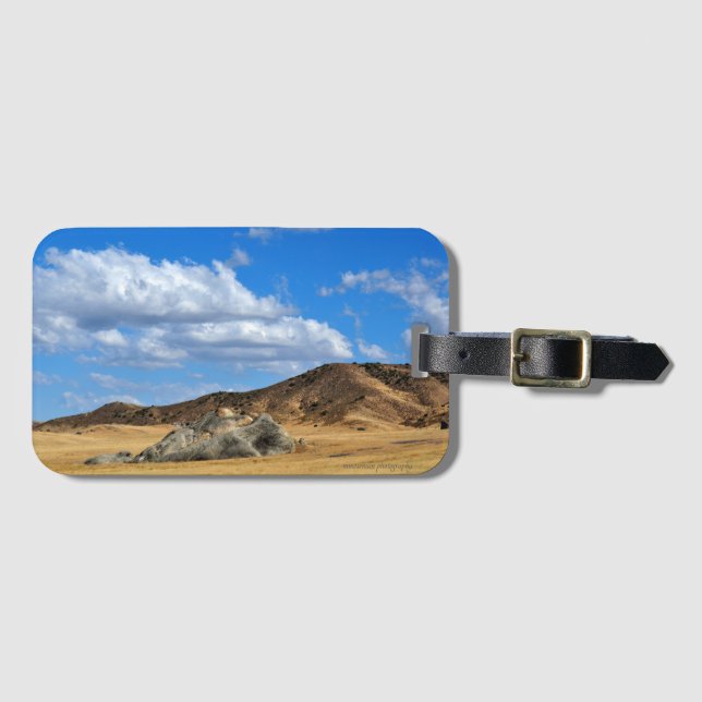 Etiqueta Para Maletas Rock pintado en la llanura (Anverso horizontal)