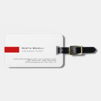 Rojo blanco moderno simple