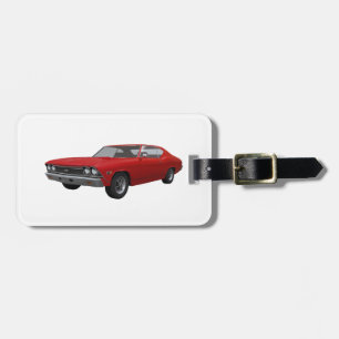 Etiqueta Para Maletas Rojo Chevelle 1968 SS: