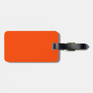 Etiqueta Para Maletas Rojo Naranja Sólido