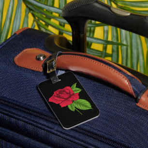 Etiqueta Para Maletas Rojo rosa 2