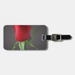 Etiqueta Para Maletas romántico-capullo de rosa-vector