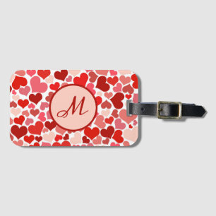 Etiqueta Para Maletas Romántico Rojo Corazón Rosa Amor San Valentín Viaj