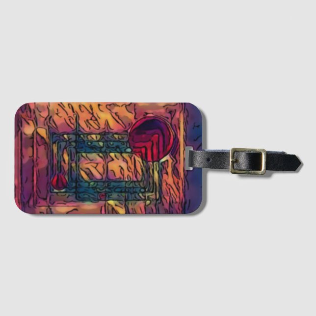 Etiqueta Para Maletas Rompiendo (Anverso horizontal)