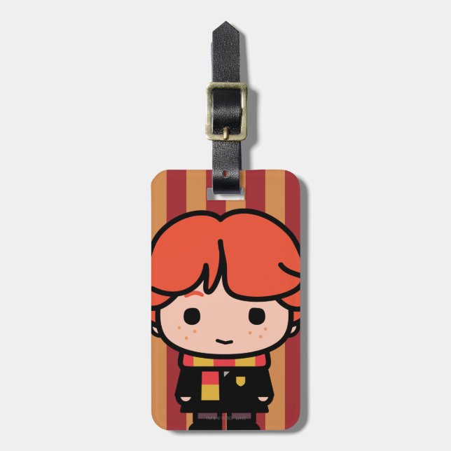 Etiqueta Para Maletas Ron Weasley Cartoon Character Art (Frente Vertical)